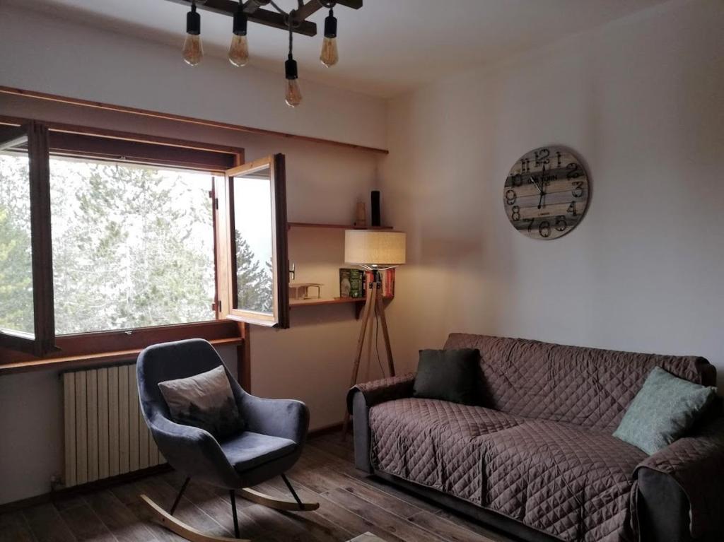 Ruang duduk di Relax tra i monti di Pescasseroli