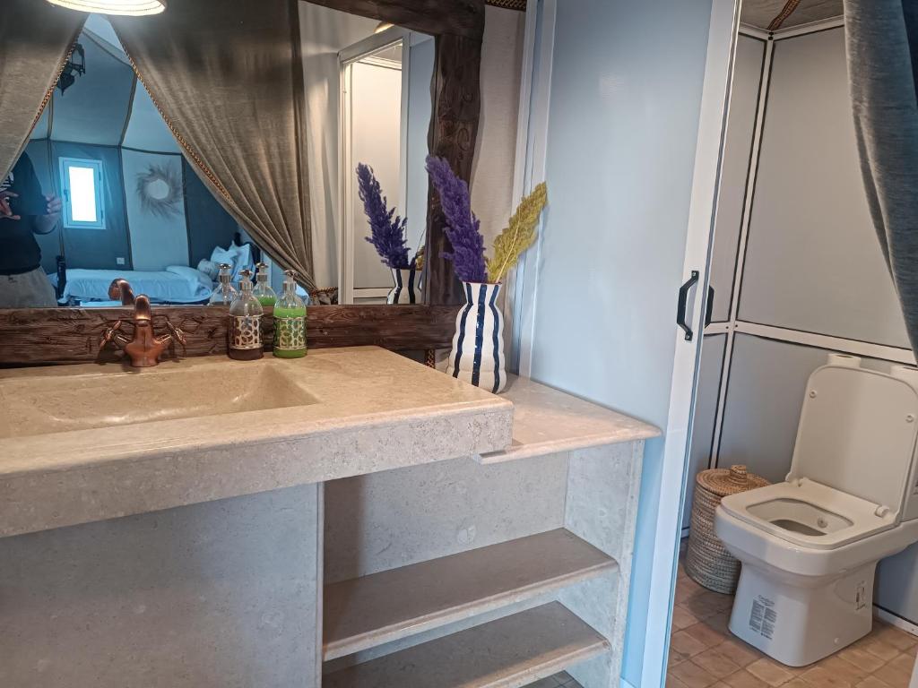 Koupelna v ubytování Alwan Luxury Camp