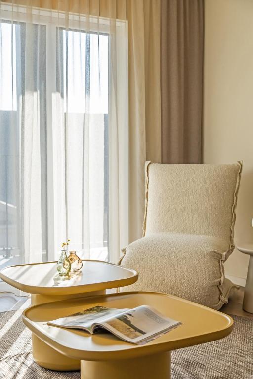 Posezení v ubytování Marone Suites Budapest
