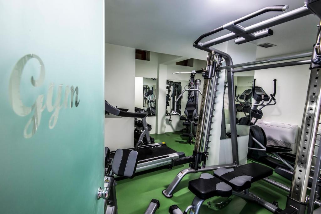 Fitness centrum a/nebo fitness zařízení v ubytování Elafos Spa Hotel