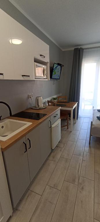 Kuchyňa alebo kuchynka v ubytovaní Apartamenty Gościnne Idylla