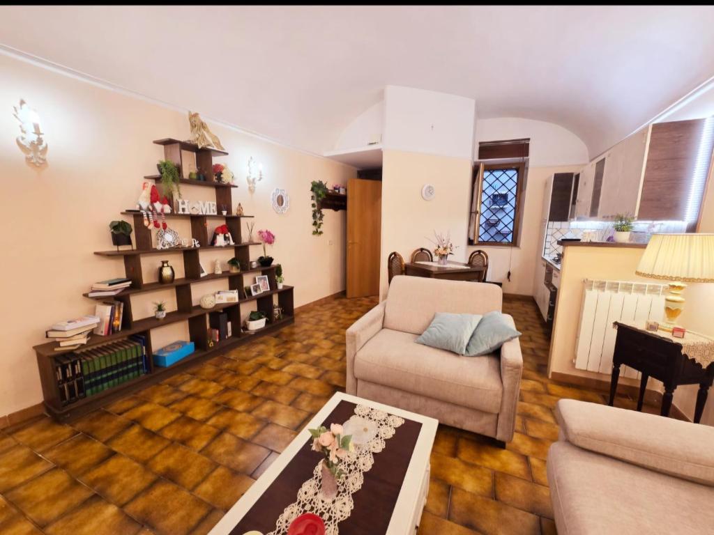 Posezení v ubytování House Piccola Tivoli