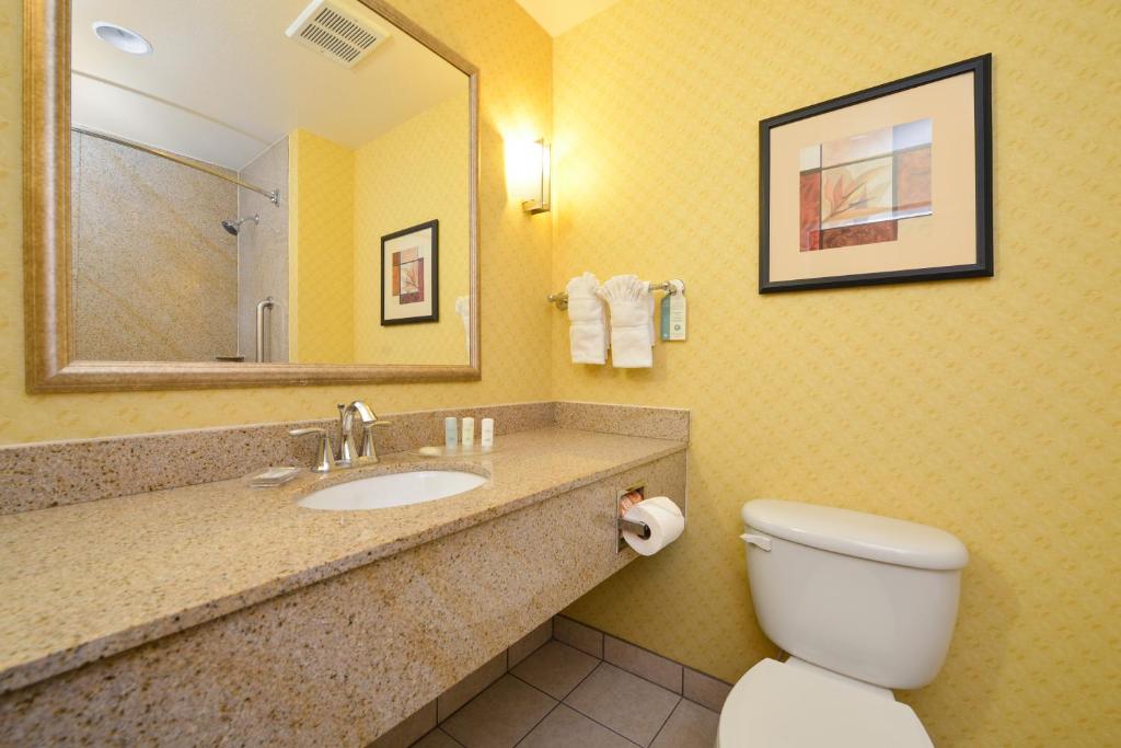 Koupelna v ubytování Comfort Suites Eugene