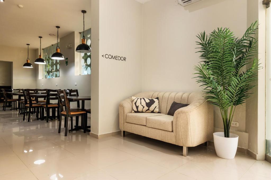 Istumisnurk majutusasutuses Hotel Solec Piura
