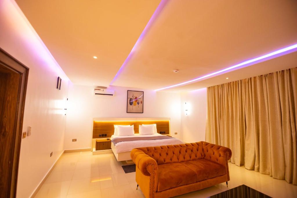 Postel nebo postele na pokoji v ubytování Db Continental Loft Apartment