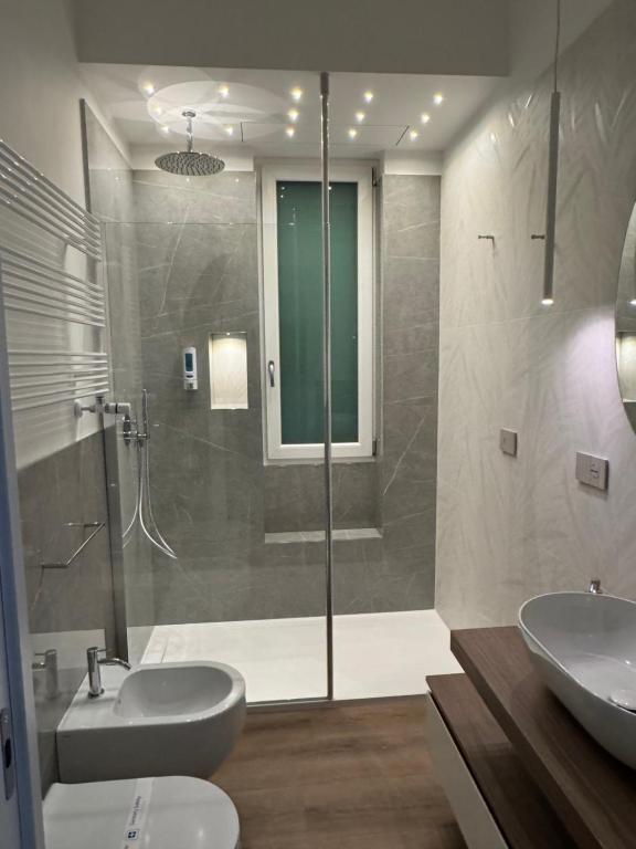 Koupelna v ubytování B&B IV Novembre