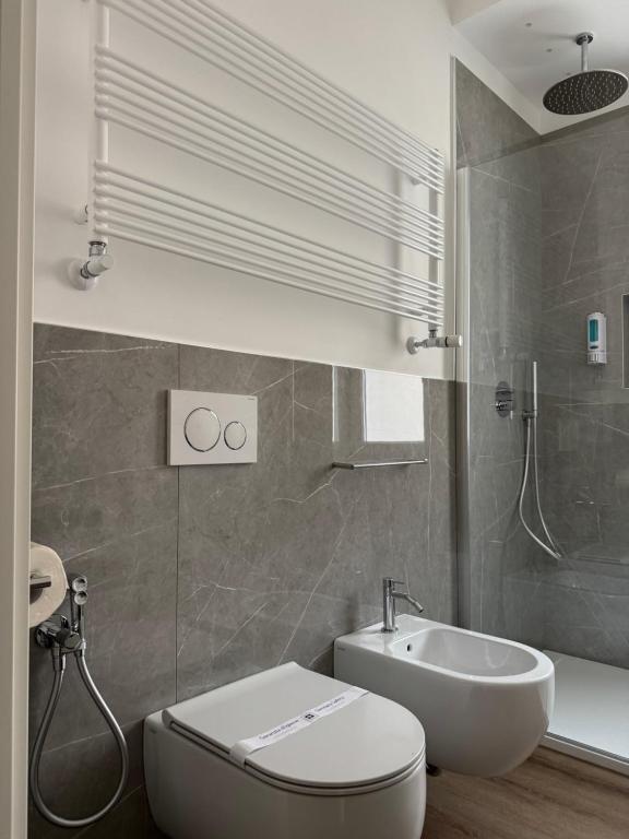 Koupelna v ubytování B&B IV Novembre