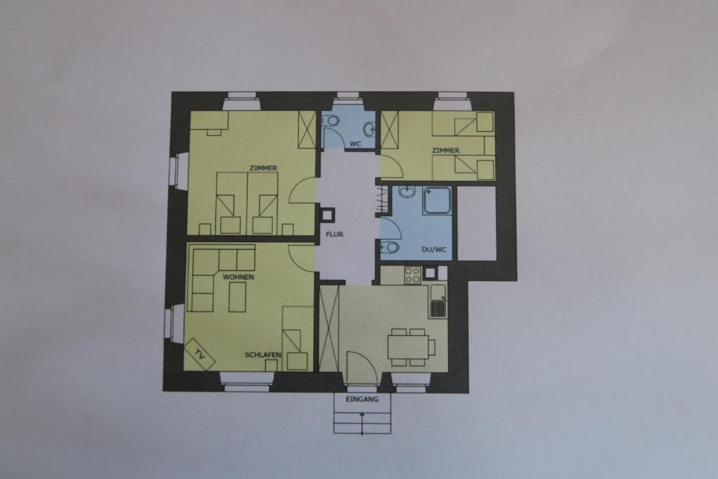 Půdorys ubytování Apartment Enzian
