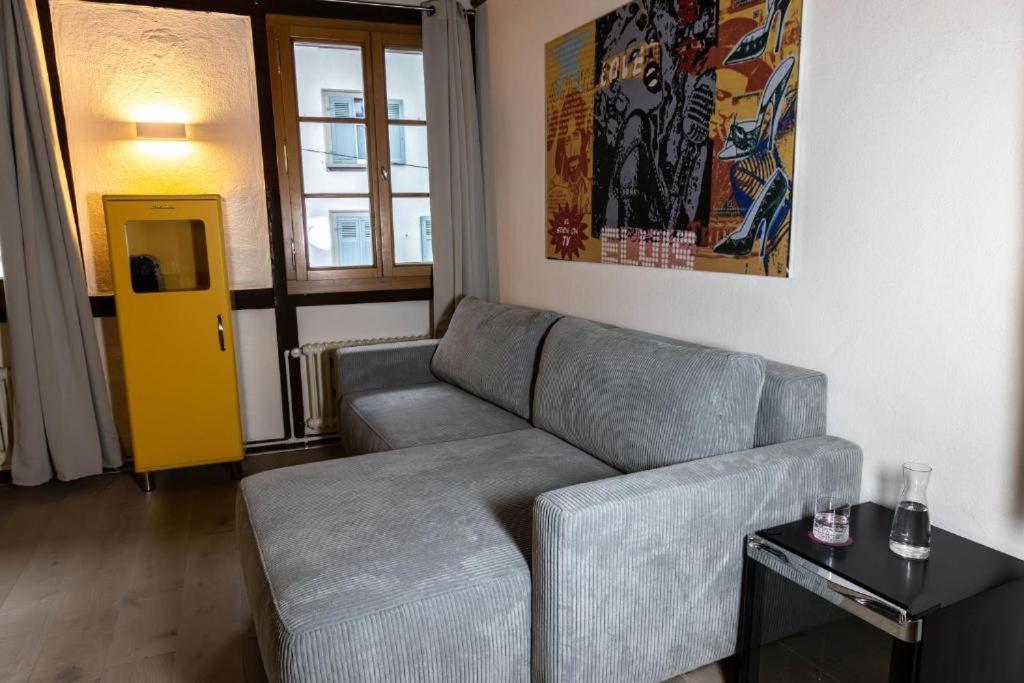 Posezení v ubytování Rheinstream Guesthouse Basel
