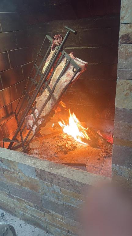 Barbacoa disponible para clientes en el apartamento