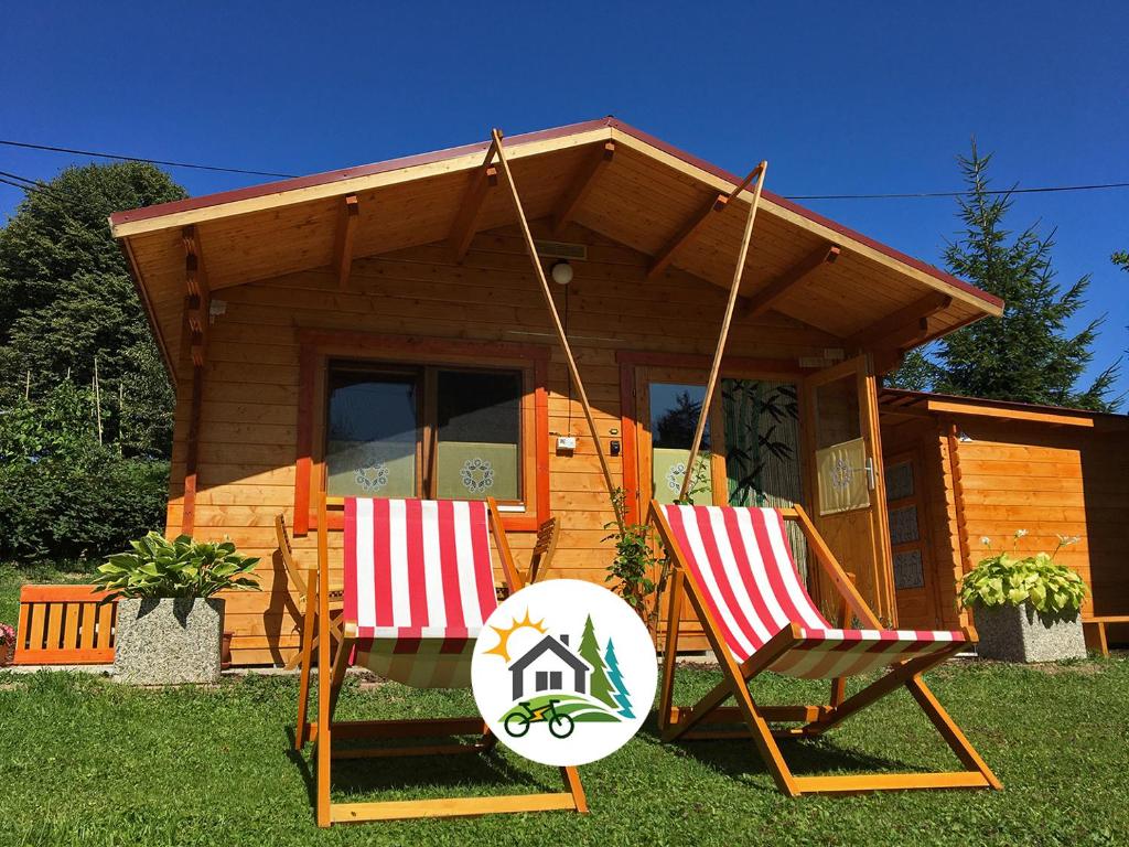 Zahrada ubytování Lookout Resort tiny house