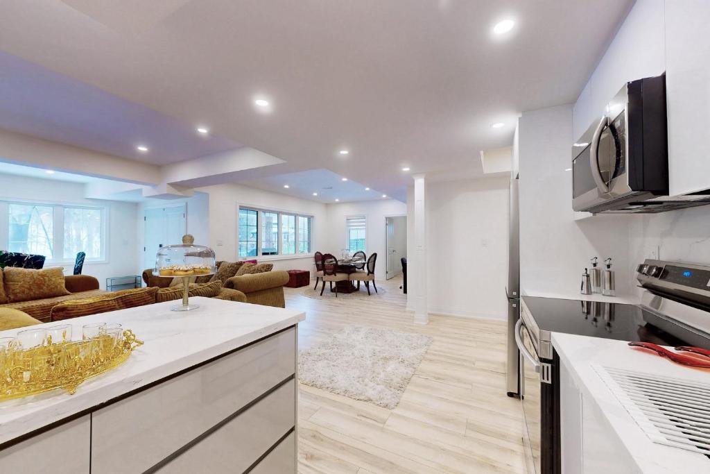 Kuchyň nebo kuchyňský kout v ubytování Luxhome25