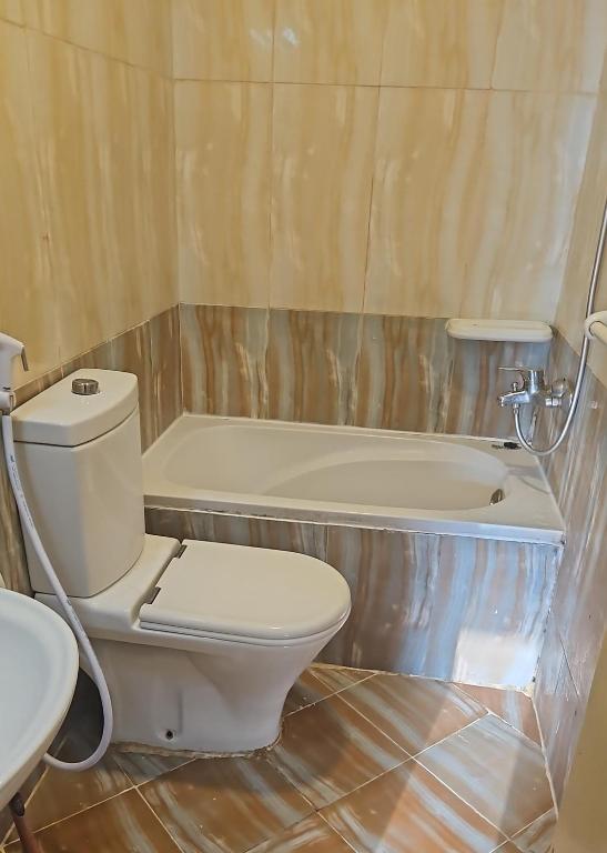 Koupelna v ubytování Paradiso Hostel
