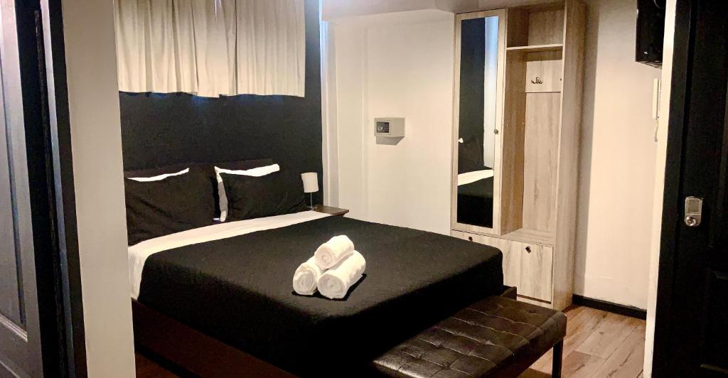 Postel nebo postele na pokoji v ubytování Tremo Bellavista