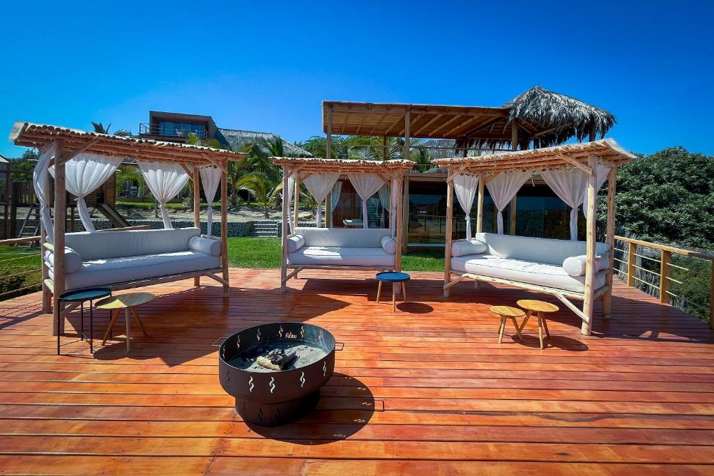 Posezení v ubytování Casa Safran Vichayito