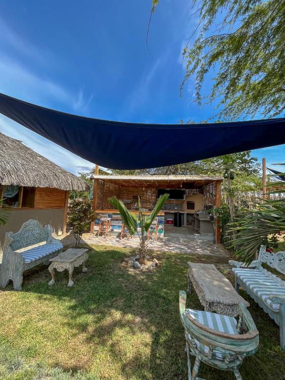 Zahrada ubytování Casa Safran Vichayito