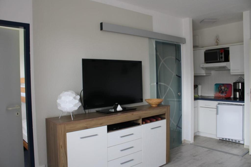 Kuchyň nebo kuchyňský kout v ubytování Ferienwohnung Sonnenschein mit großem Balkon