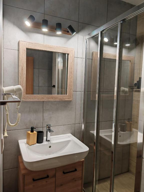 Koupelna v ubytování Apartmán Stella, Vysoké Tatry