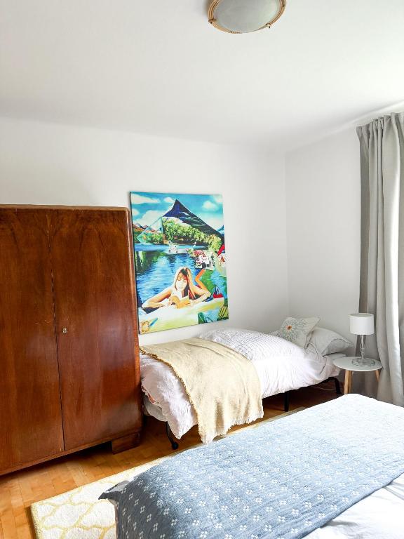 Letto o letti in una camera di Lake Life