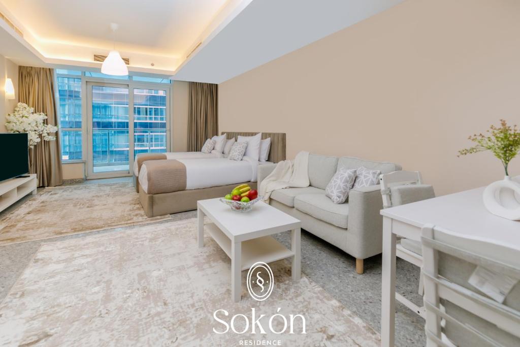 Posezení v ubytování Sokon Residence Nile view at Maadi