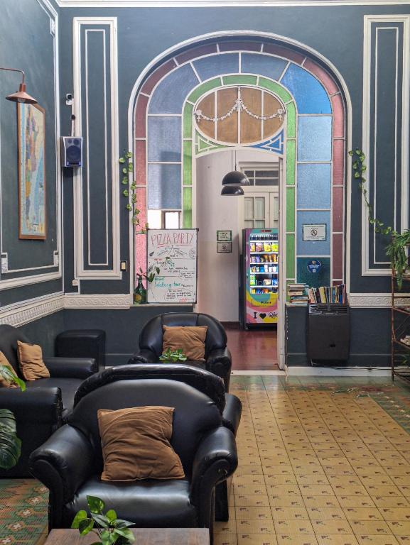 Posezení v ubytování Hostel Alvear