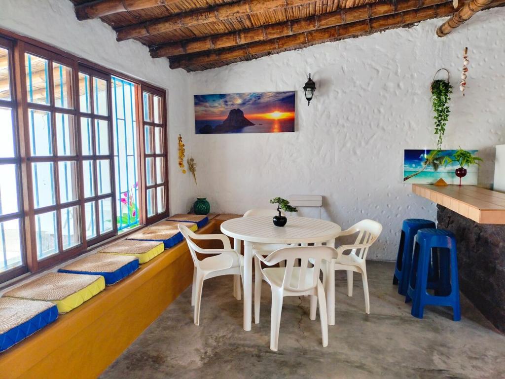 Χώρος καθιστικού στο Casa bonita en Playa Los Lobos