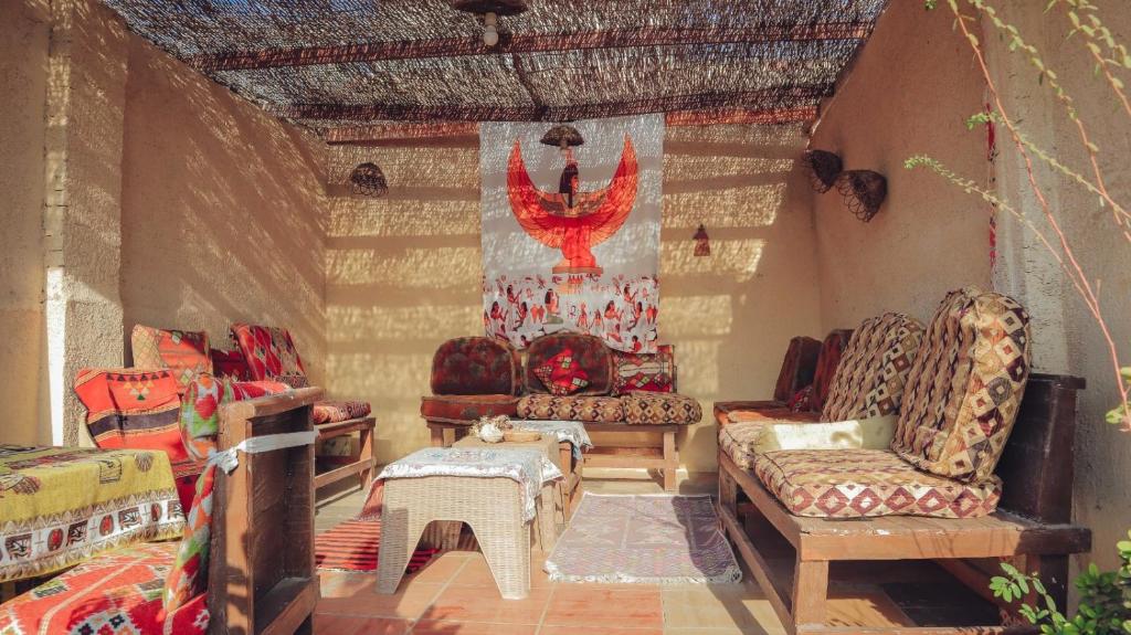 Posezení v ubytování Pyramids Lounge Guest House