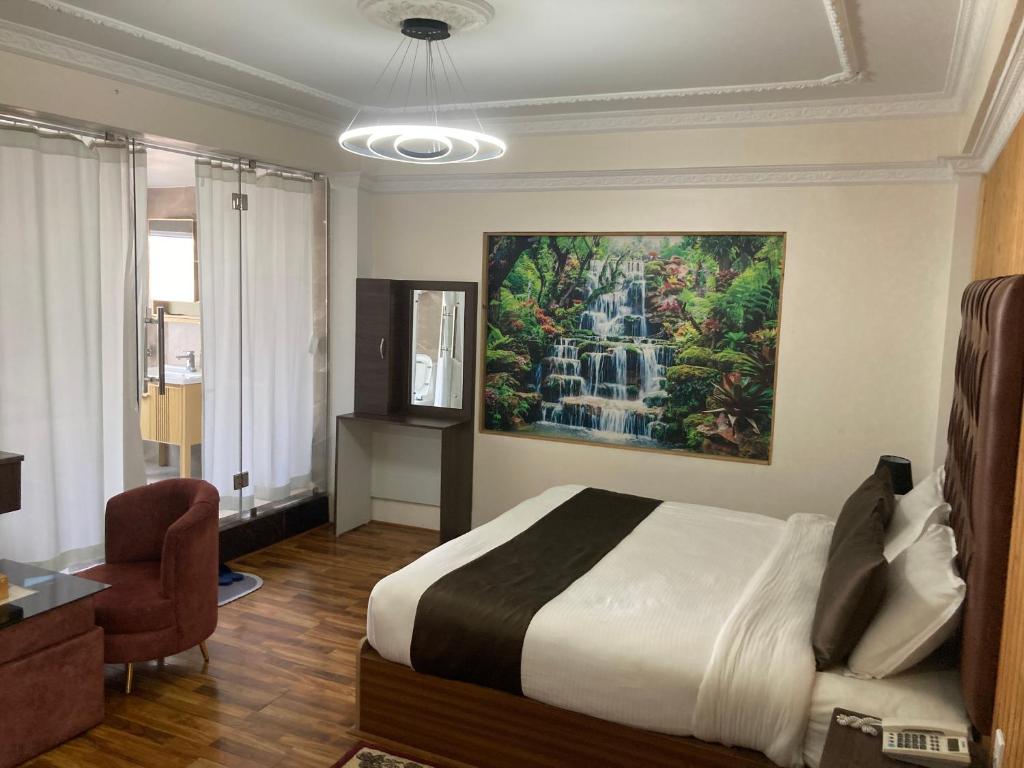 Postel nebo postele na pokoji v ubytování Dream Palace Resort