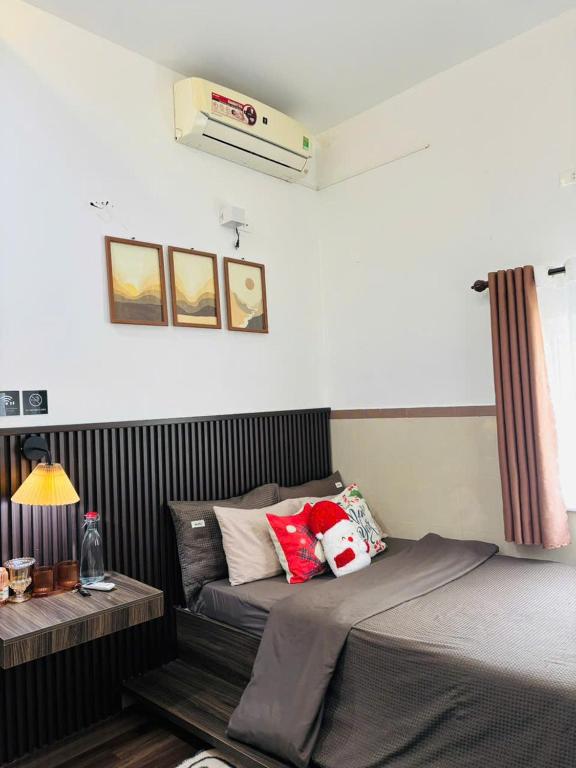 Posezení v ubytování Nhật Quang House