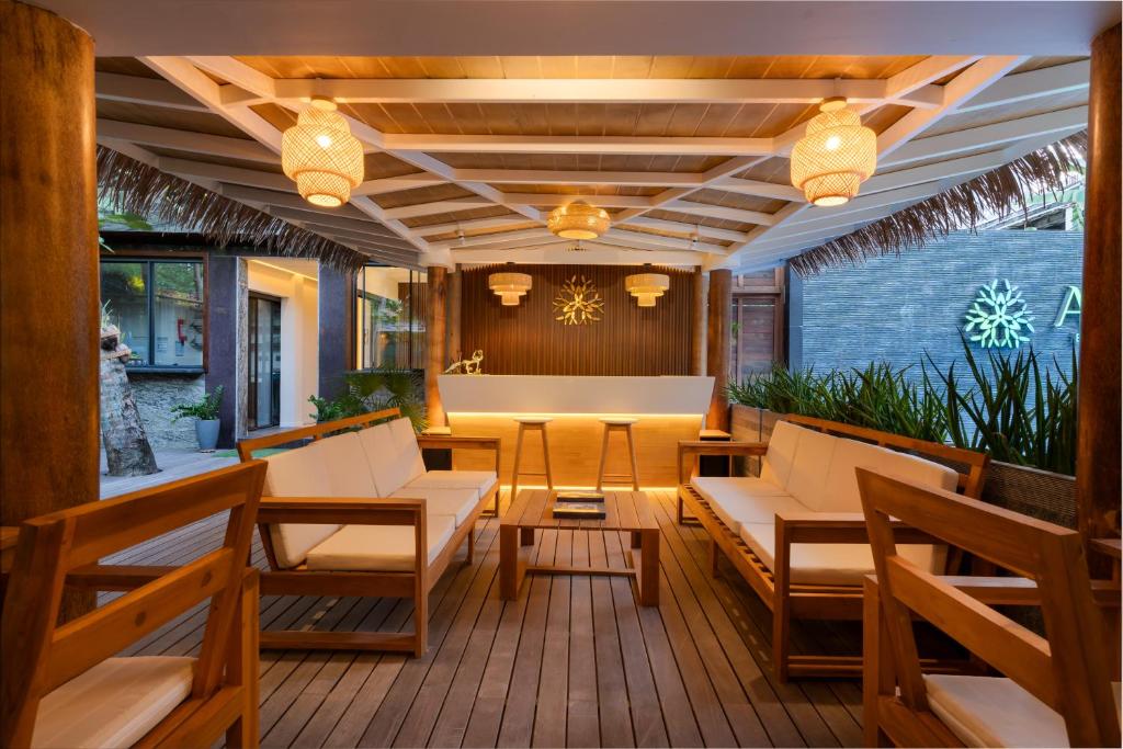 Posezení v ubytování ARIA Beach, Ukulhas