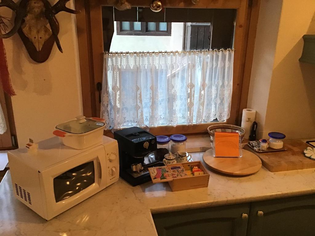 Kuchyňa alebo kuchynka v ubytovaní Ciaseles a due passi da Cortina d'Ampezzo
