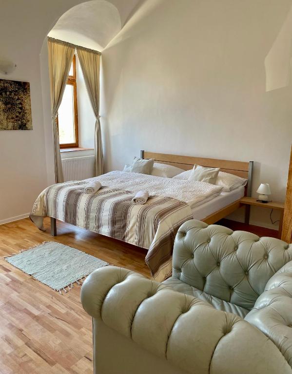 Postel nebo postele na pokoji v ubytování Bed & breakfast Hugo