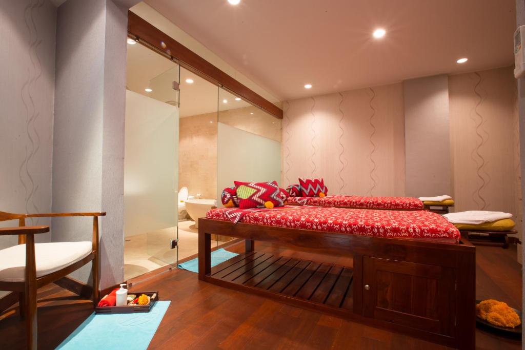 Postel nebo postele na pokoji v ubytování Ubud Wana Resort