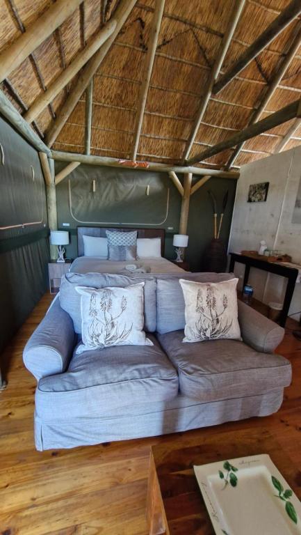 Posezení v ubytování Harmony Luxury Tents & Safari
