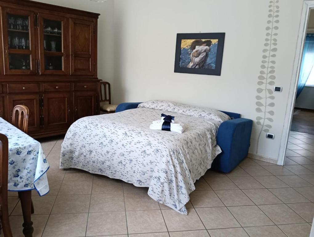 Postel nebo postele na pokoji v ubytování Ca d Rita