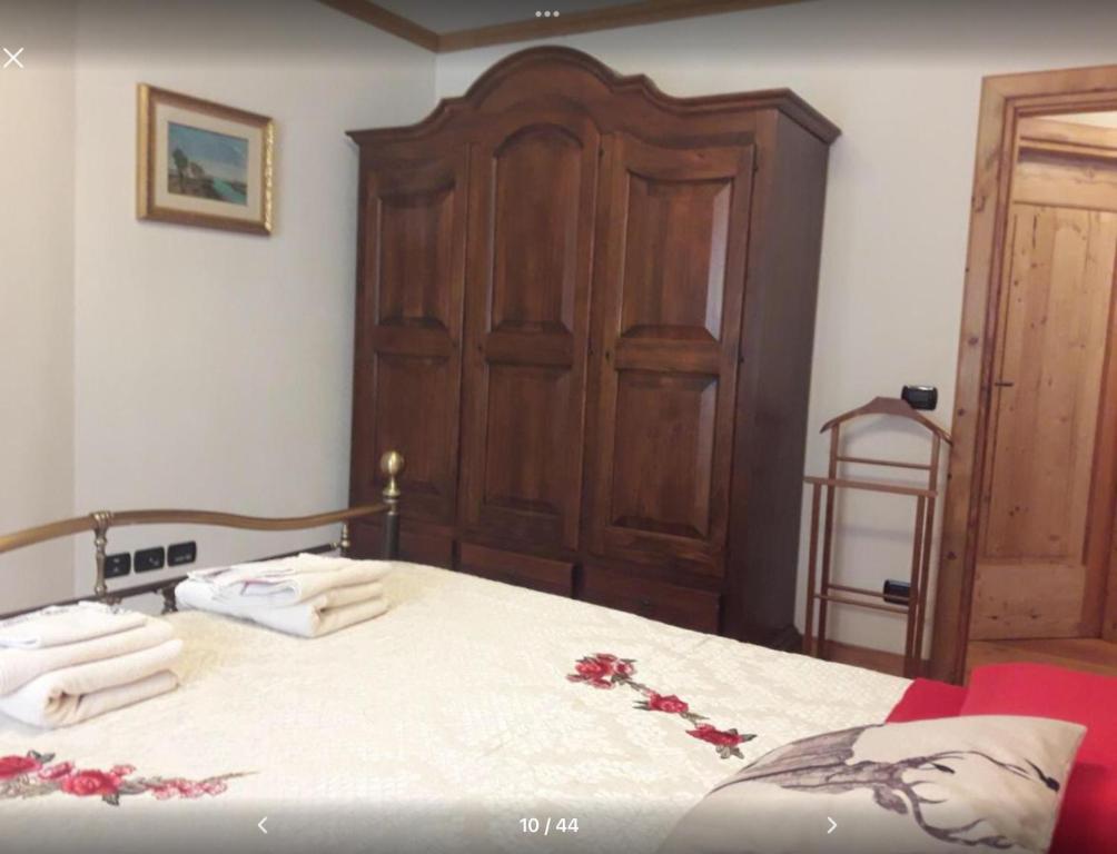 Posteľ alebo postele v izbe v ubytovaní Ciaseles a due passi da Cortina d'Ampezzo