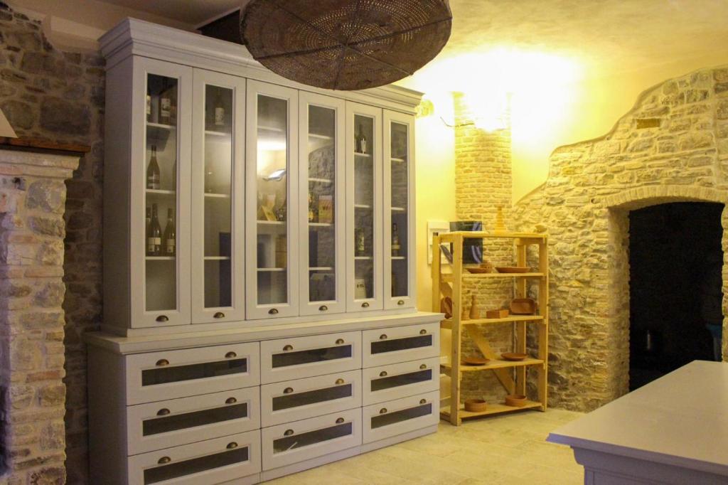 Postel nebo postele na pokoji v ubytování Castel di Pietra