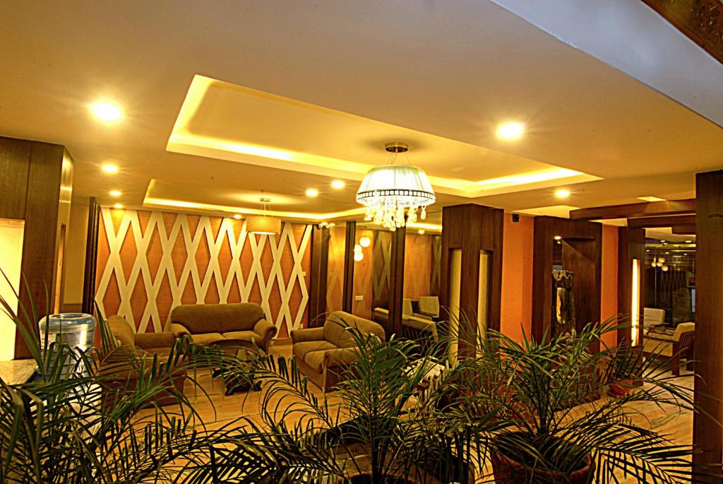 Posezení v ubytování Kathmandu Grand Hotel