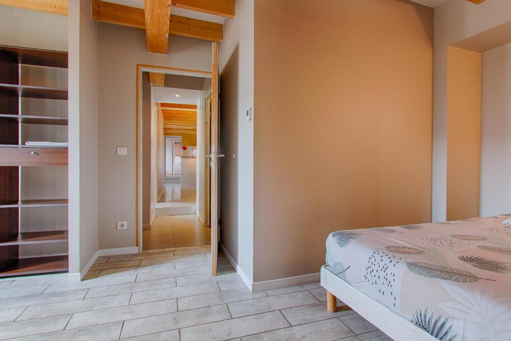 Postel nebo postele na pokoji v ubytování Gîte Ludomi