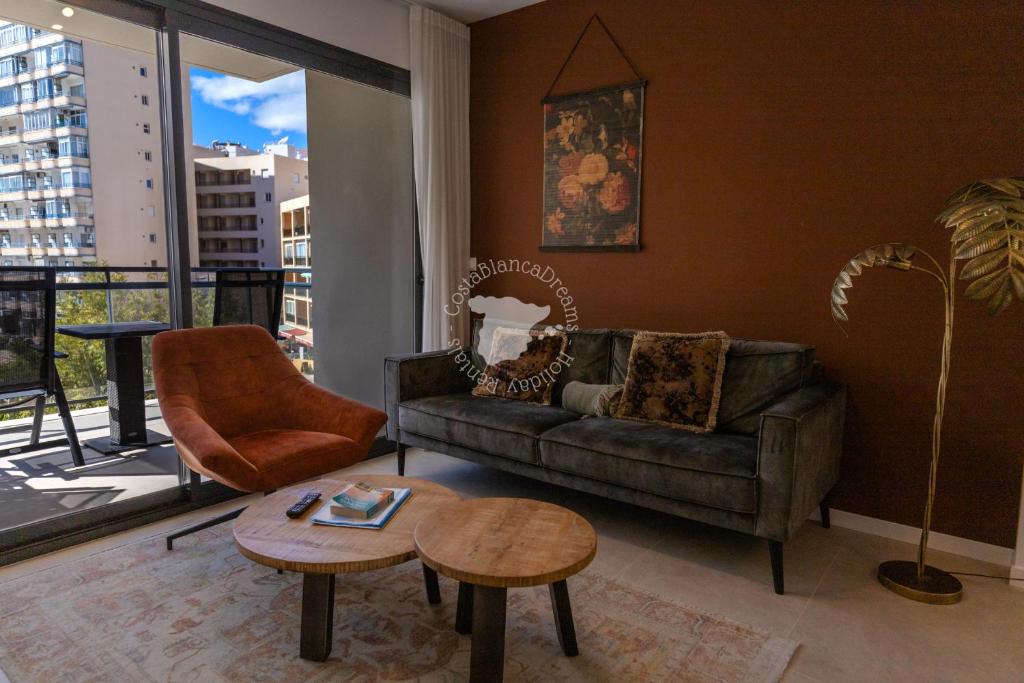 Posezení v ubytování CostaBlancaDreams Arenal Suites in Calpe