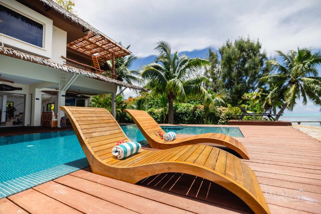 Villa Iti - 3BR Oceanfront Villa w Beautiful Pool - photo 2 - Moorea, Polynésie