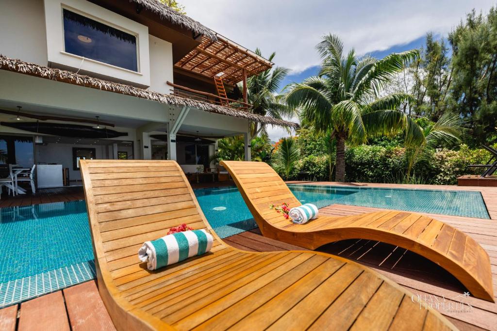 Villa Iti - 3BR Oceanfront Villa w Beautiful Pool - photo 3 - Moorea, Polynésie