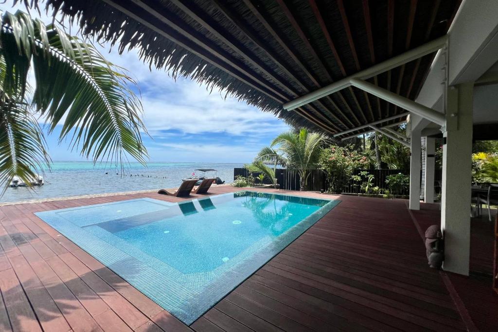 Villa Iti - 3BR Oceanfront Villa w Beautiful Pool - photo 10 - Moorea, Polynésie