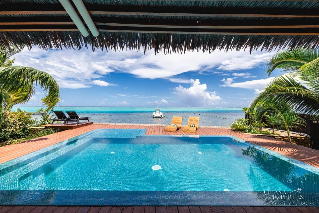 Villa Iti - 3BR Oceanfront Villa w Beautiful Pool - photo 5 - Moorea, Polynésie