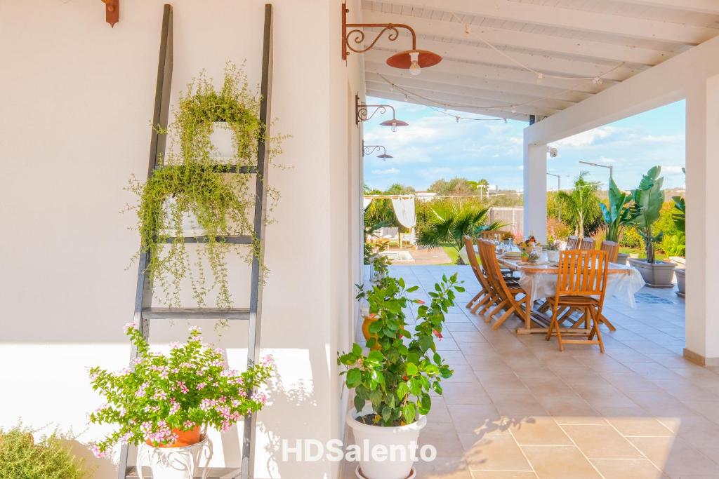 Balkón nebo terasa v ubytování Villa Palamita Luxury - Specchia