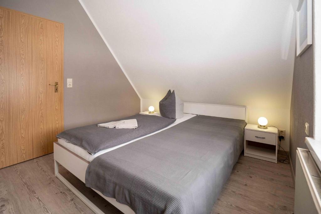 Postel nebo postele na pokoji v ubytování Ferienhaus Glöckner