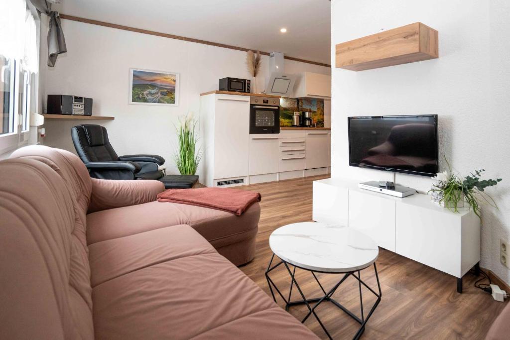 Posezení v ubytování Ferienhaus Glöckner