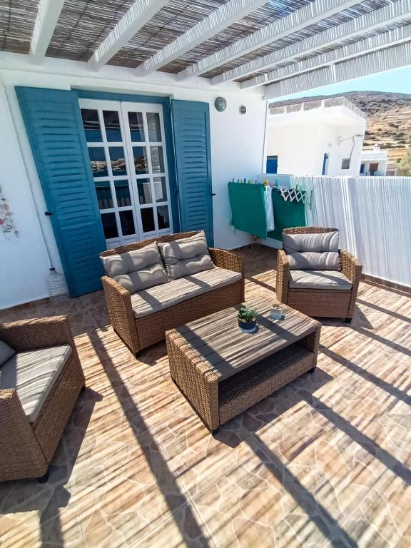 Posezení v ubytování Seaside Residence Kiki Prassa,Kimolos