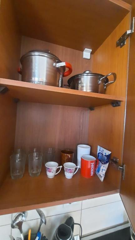 Kuchyň nebo kuchyňský kout v ubytování Crew Hostel 2