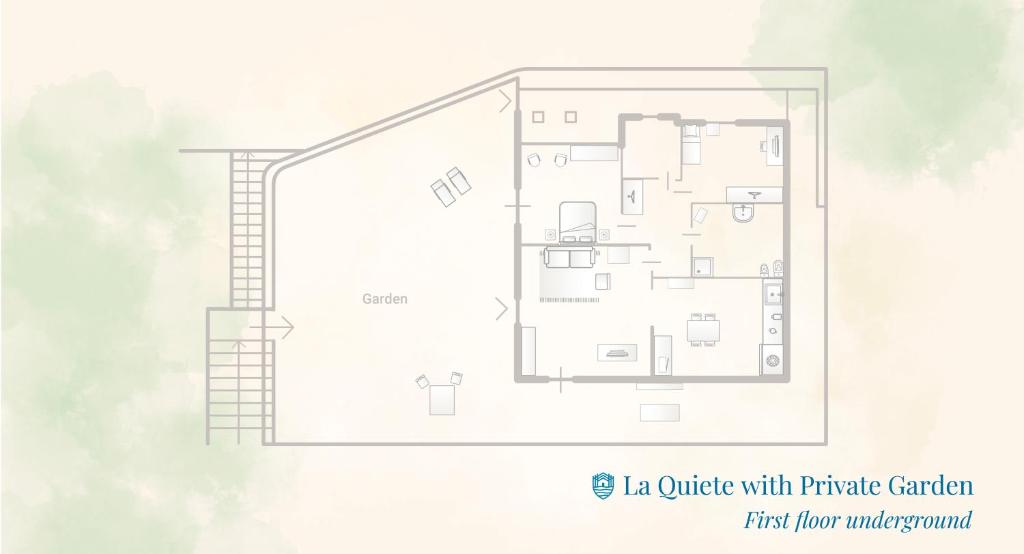Půdorys ubytování La Quiete with private Garden by Rent All Como